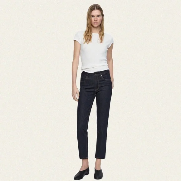 Massimo Dutti Mid Rise Slim Cropped Jean - Picture 2 of 8
